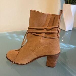 Western Booties Toms Womens Boots Toms SUEDE Ankle Boots Cowgirl Size 7 Wide